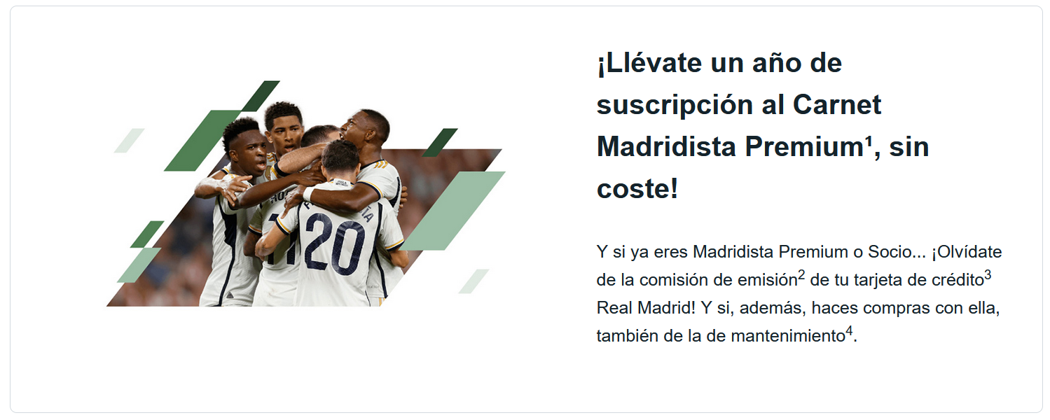 Tarjeta de Crédito Real Madrid