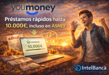 YouMoney tú préstamo rápido online de hasta 10000 euros