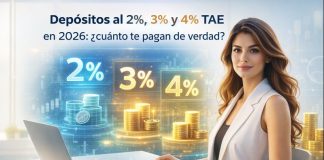 Depósitos al 2%, 3% y 4% TAE en 2026: ¿cuánto te pagan de verdad?