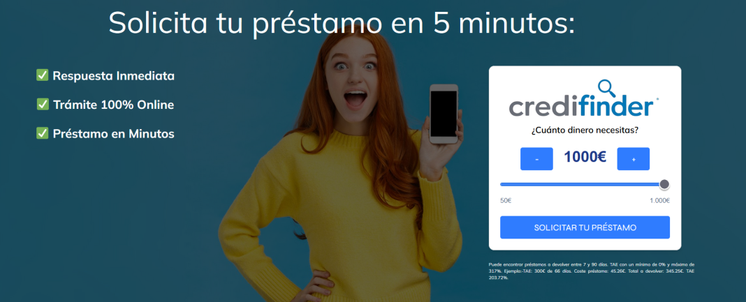 Solicitar prestamo en Credifinder