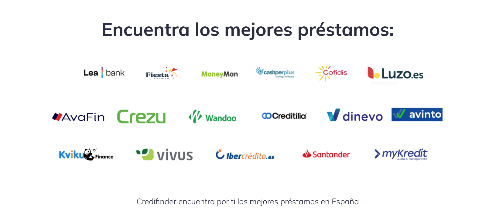 Prestamistas en credifinder